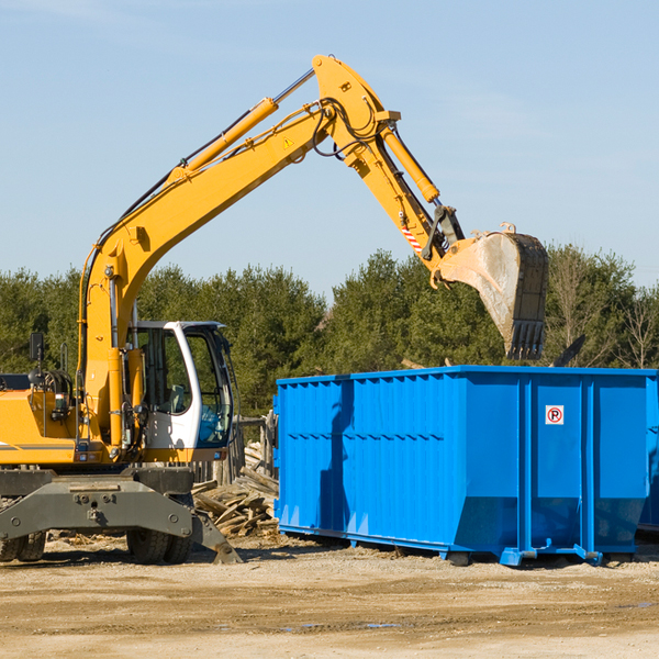 what happens if the residential dumpster is damaged or stolen during rental in Falls City Texas